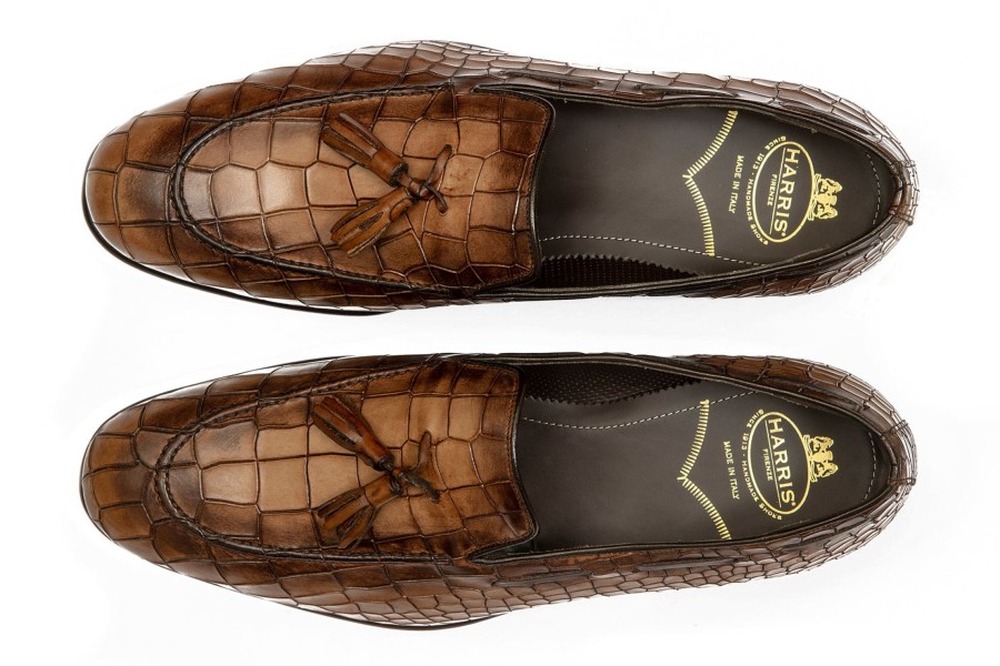 Outlet Harris Shoes 1913 | Leather Moccasin Marrone