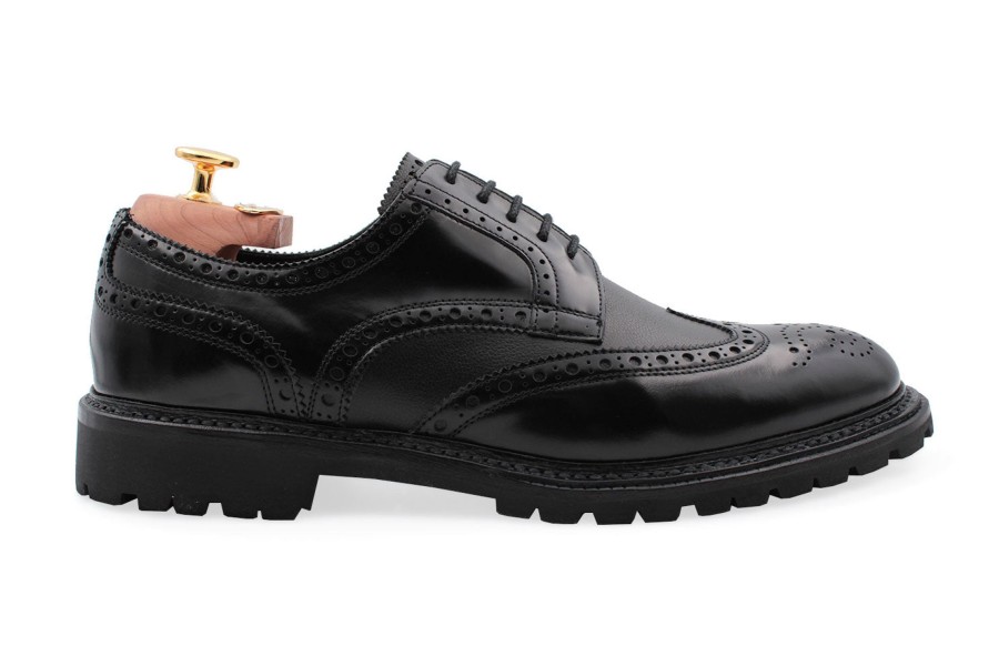 Outlet Harris Shoes 1913 | Leather Stringed Nero