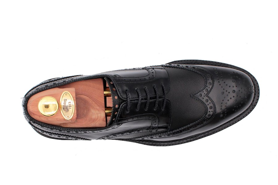 Outlet Harris Shoes 1913 | Leather Stringed Nero