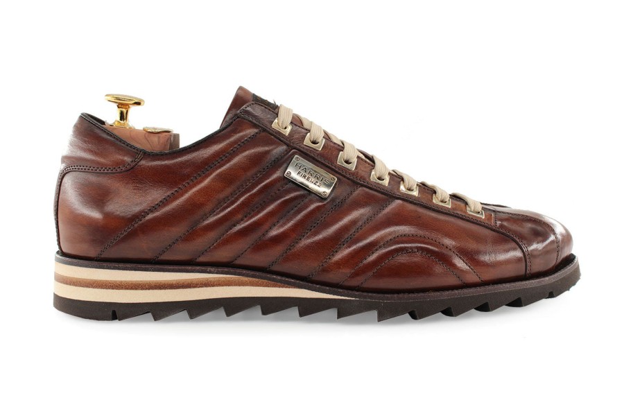 Outlet Harris Shoes 1913 | Leather Sneakers Marronne