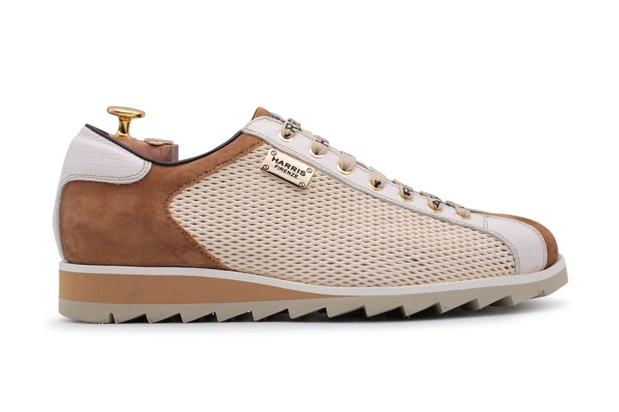 Outlet Harris Shoes 1913 | Leather Sneakers Beige