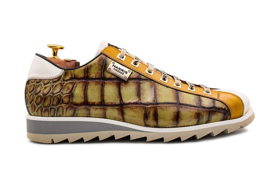 Outlet Harris Shoes 1913 | Leather Sneakers Giallo