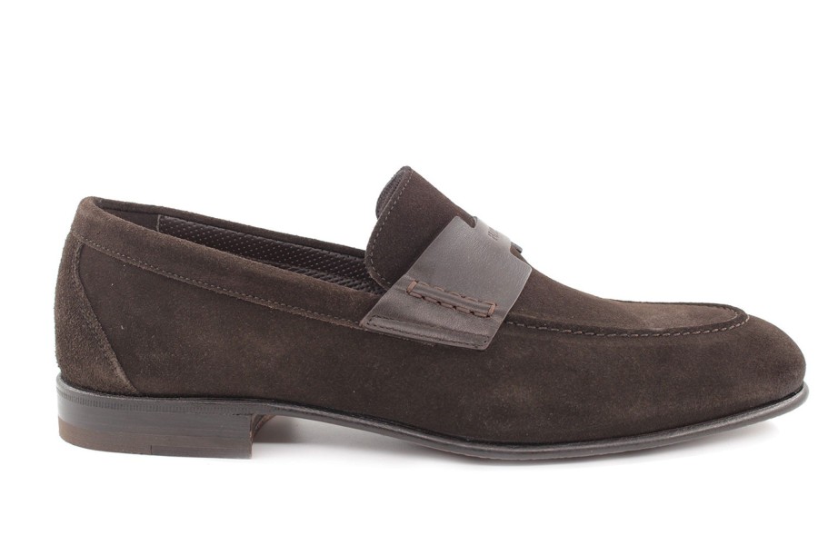 Outlet Harris Shoes 1913 | Leather Moccasin Marrone