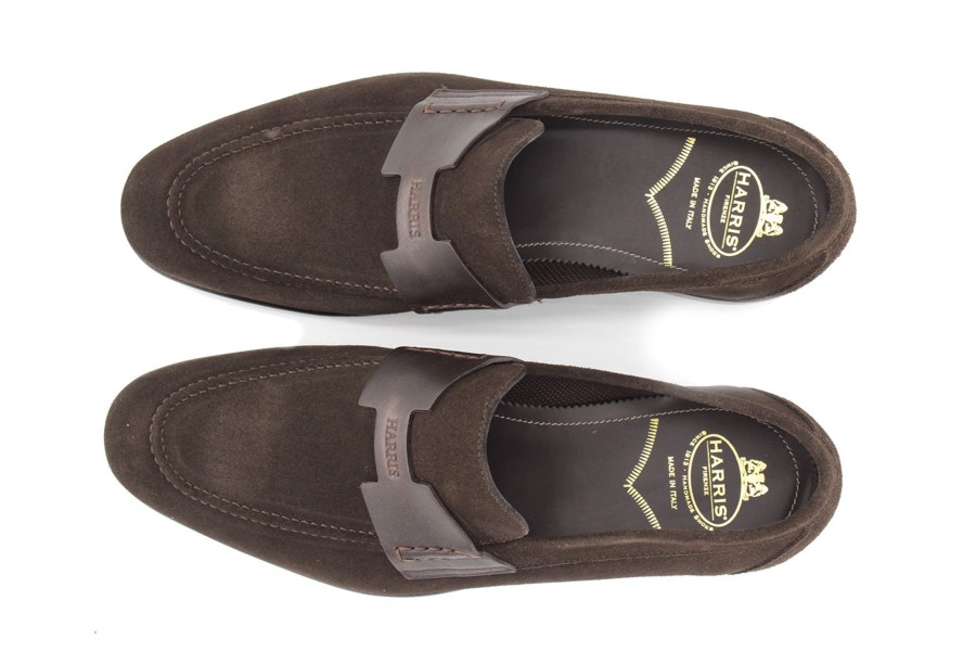 Outlet Harris Shoes 1913 | Leather Moccasin Marrone