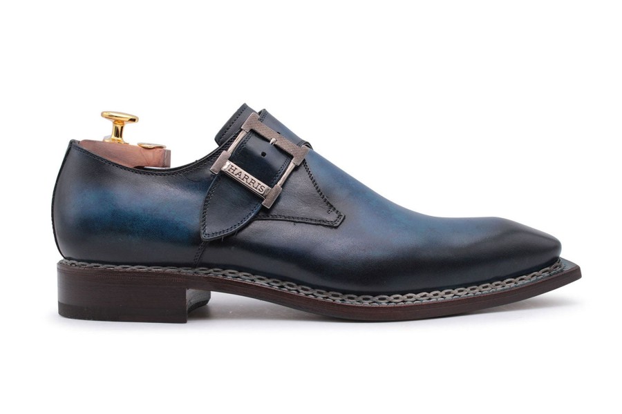 Buckles Harris Shoes 1913 | Mono Leather Buckle Blue