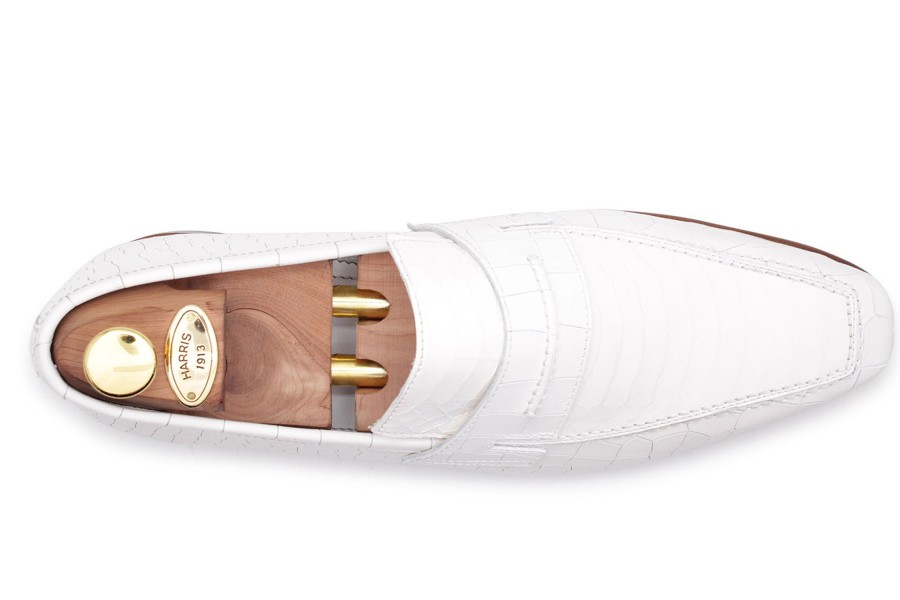 Outlet Harris Shoes 1913 | Leather Loafer White