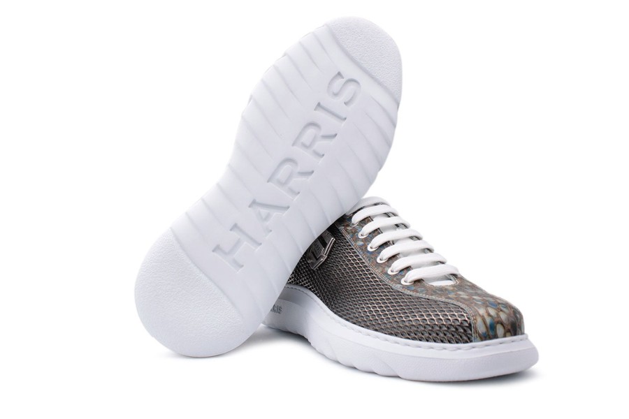 Outlet Harris Shoes 1913 | Leather Sneakers Metal