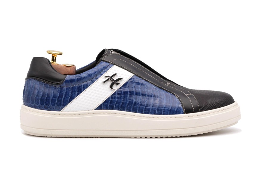 Sneakers Harris Shoes 1913 | Leather Sneakers Blue