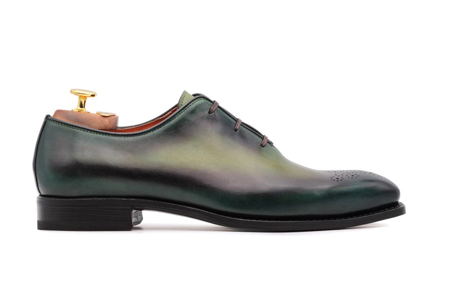 Lace-Up Harris Shoes 1913 | Leather Stringed Green