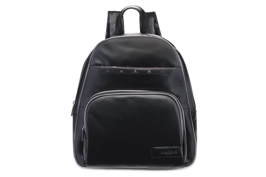 Accessories Harris Shoes 1913 | Leather Backpack Nero