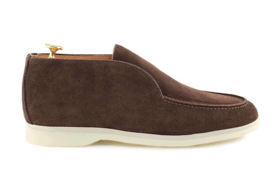 Outlet Harris Shoes 1913 | Suede Ankle Boot Marrone