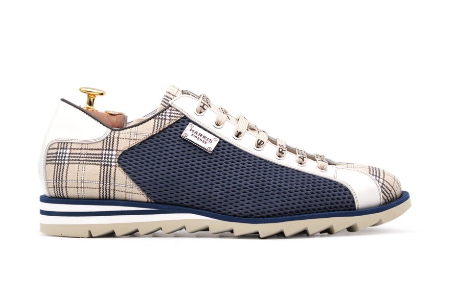 Sneakers Harris Shoes 1913 | Leather Sneakers Blue