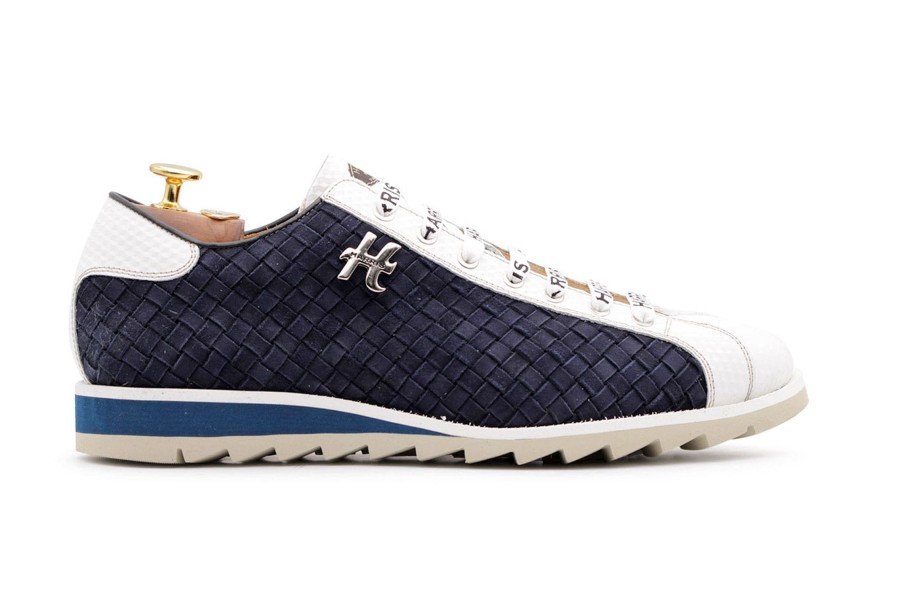 Sneakers Harris Shoes 1913 | Leather Sneakers Blue