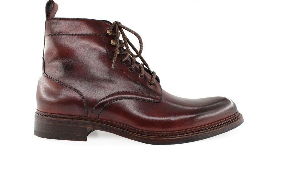 Outlet Harris Shoes 1913 | Leather Ankle Boot Marrone