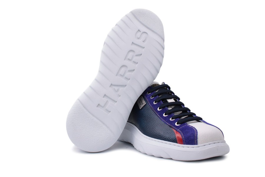 Outlet Harris Shoes 1913 | Leather Sneakers Blue