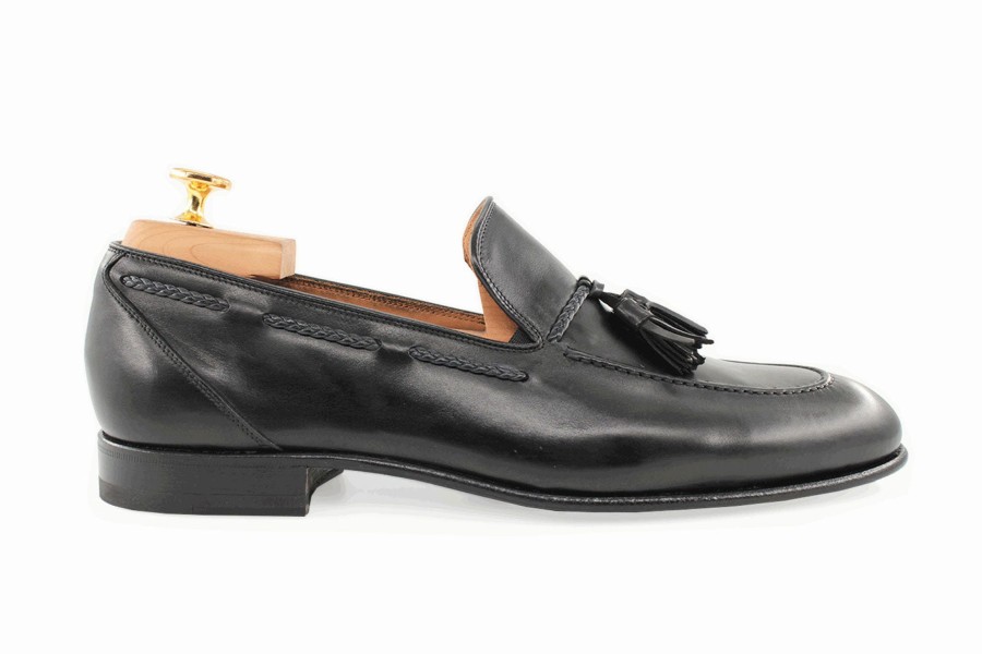 Outlet Harris Shoes 1913 | Leather Moccasin Nero