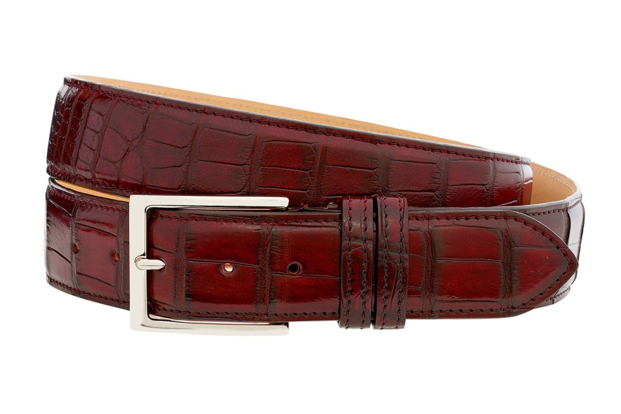 Accessories Harris Shoes 1913 | Crocodile Belt Marrone