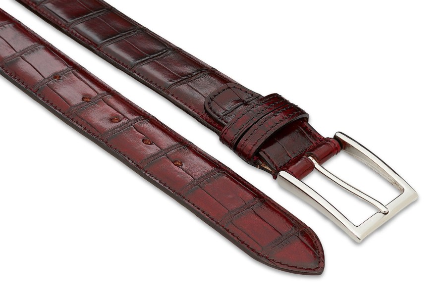 Accessories Harris Shoes 1913 | Crocodile Belt Marrone