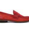 Woman Harris Shoes 1913 | Suede Loafers Orange