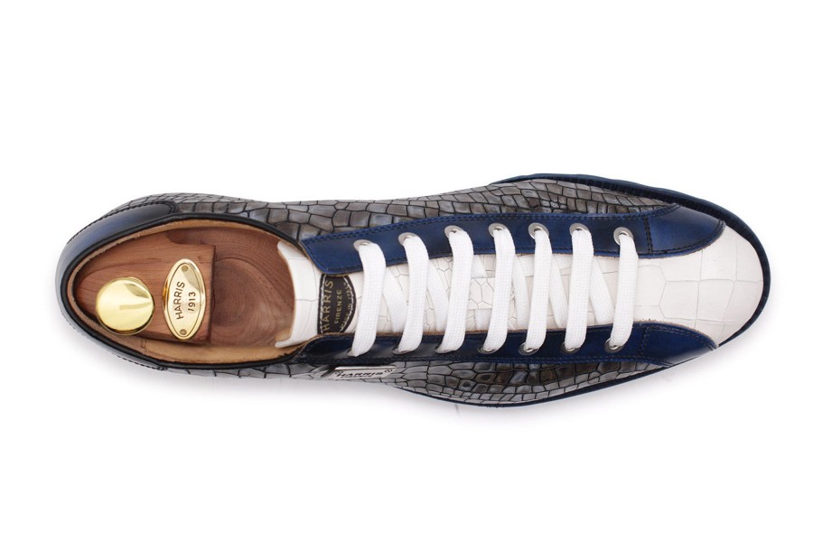 Sneakers Harris Shoes 1913 | Leather Sneakers Blue