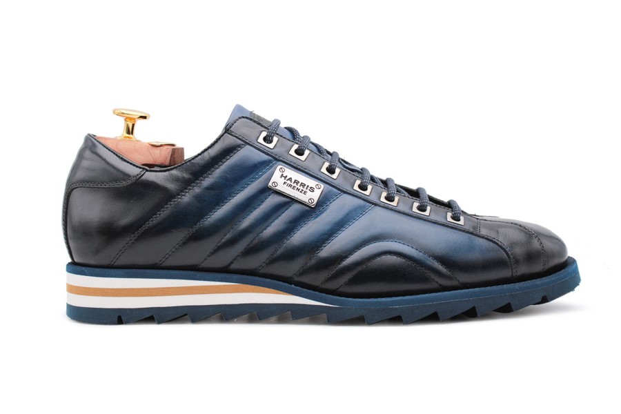 Sneakers Harris Shoes 1913 | Leather Sneakers Blu