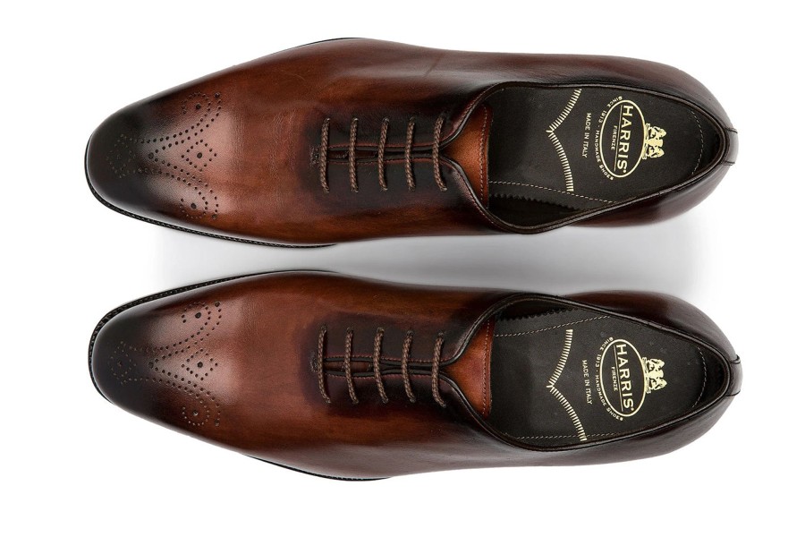 Outlet Harris Shoes 1913 | Leather Stringed Brown