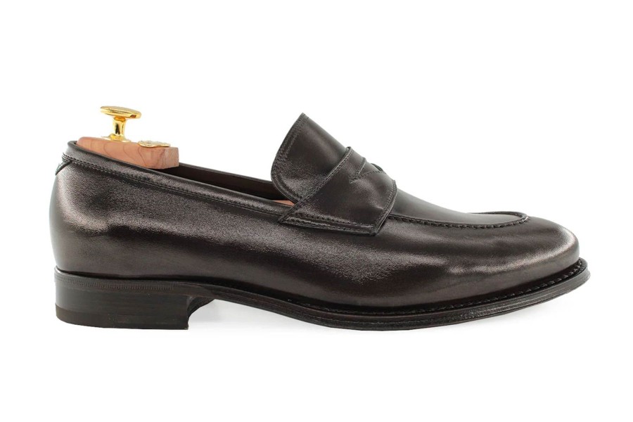 Outlet Harris Shoes 1913 | Leather Moccasin Marrone