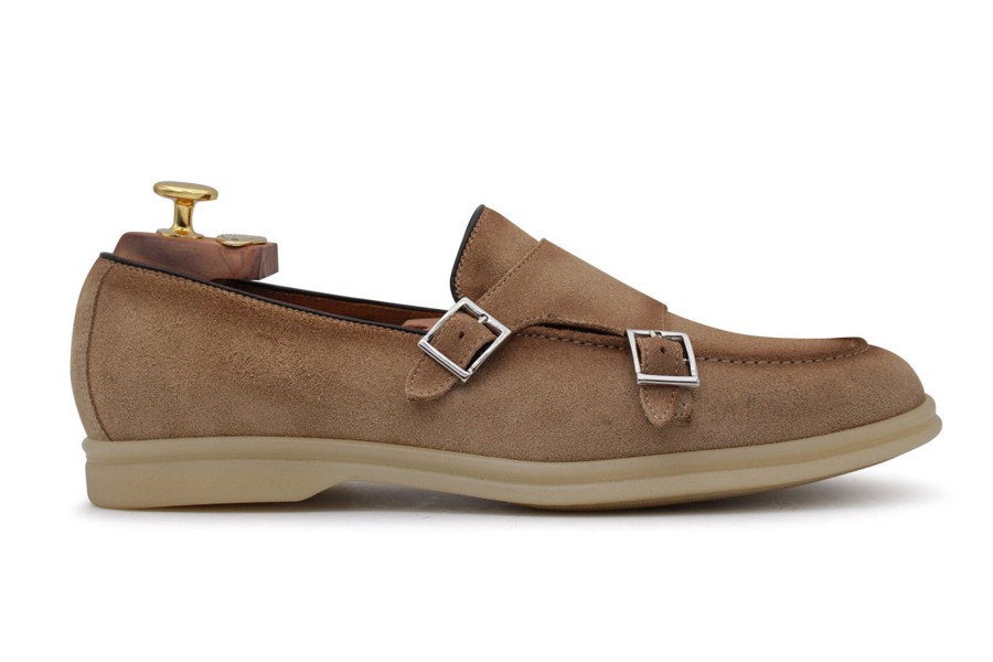 Outlet Harris Shoes 1913 | Suede Loafers Camel