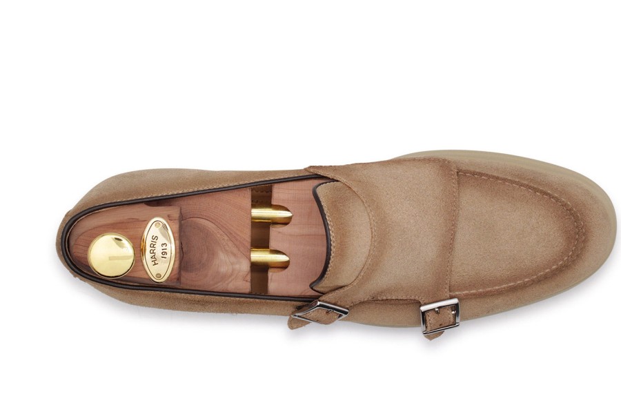 Outlet Harris Shoes 1913 | Suede Loafers Camel