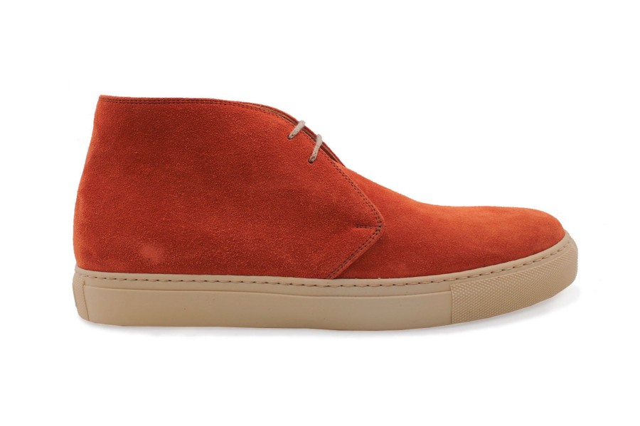 Outlet Harris Shoes 1913 | Leather Ankle Boot Orange