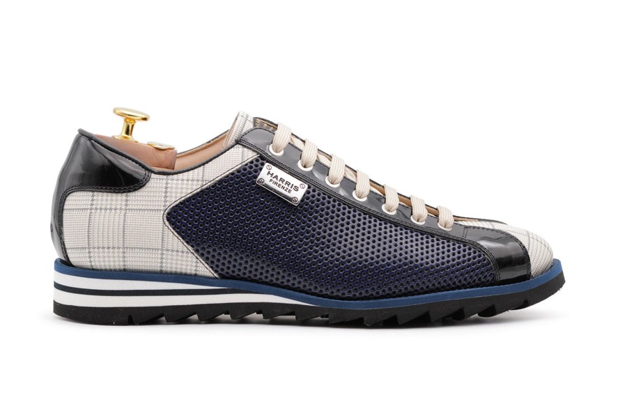 Sneakers Harris Shoes 1913 | Leather Sneakers Blue