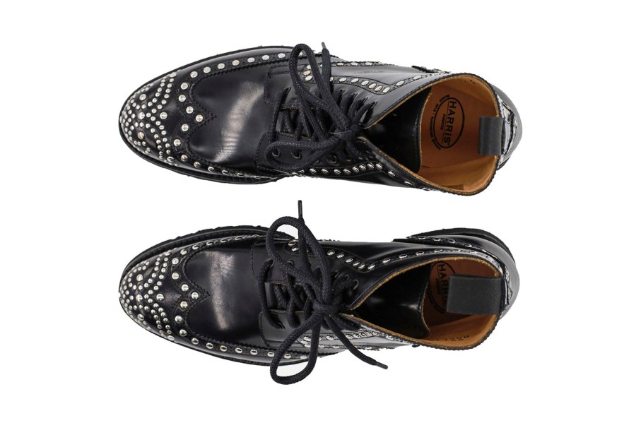 Woman Harris Shoes 1913 | Leather Polecchetto Nero