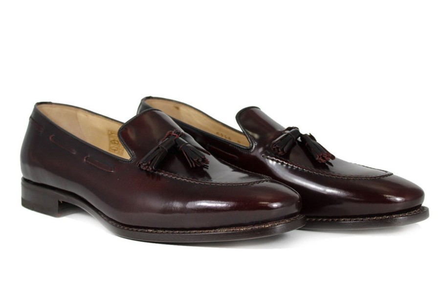 Outlet Harris Shoes 1913 | Leather Moccasin Bordeaux