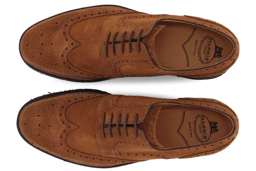 Outlet Harris Shoes 1913 | Stringed In Suede Brown