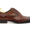 Fine Leathers Harris Shoes 1913 | Stringed In Ostrich Tobacco