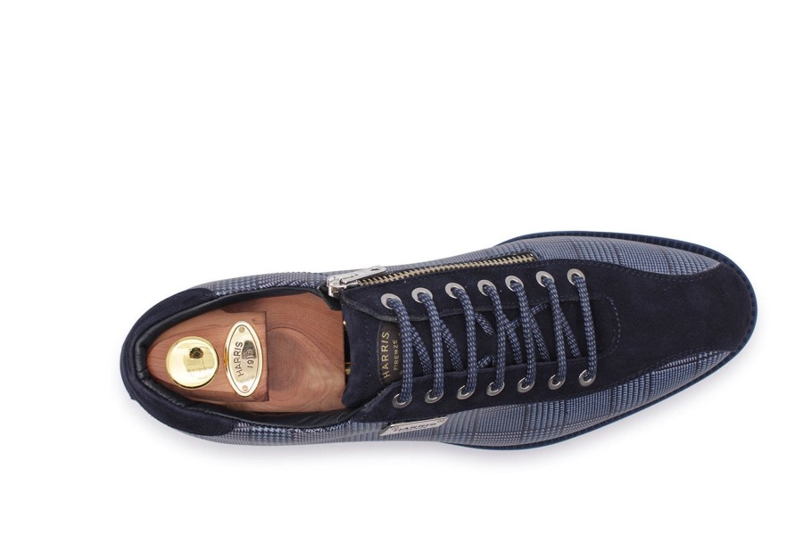 Sneakers Harris Shoes 1913 | Leather Sneakers Blue