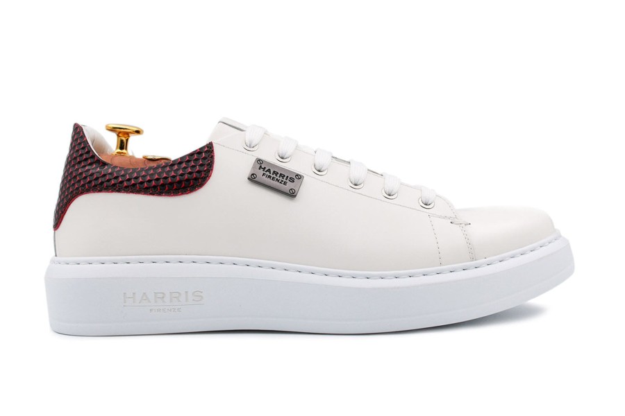 Outlet Harris Shoes 1913 | Leather Sneakers Bianco