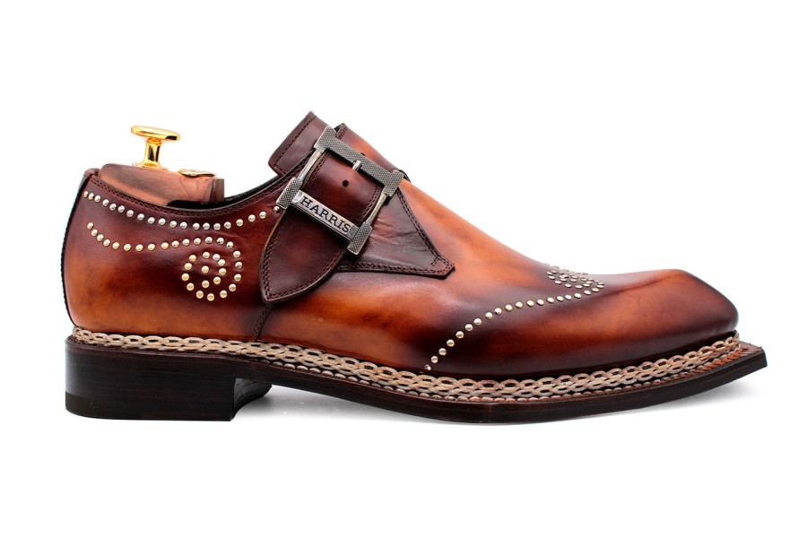 Buckles Harris Shoes 1913 | Mono Leather Buckle Brown