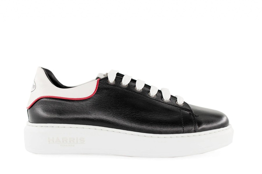 Woman Harris Shoes 1913 | Leather Sneakers Nero