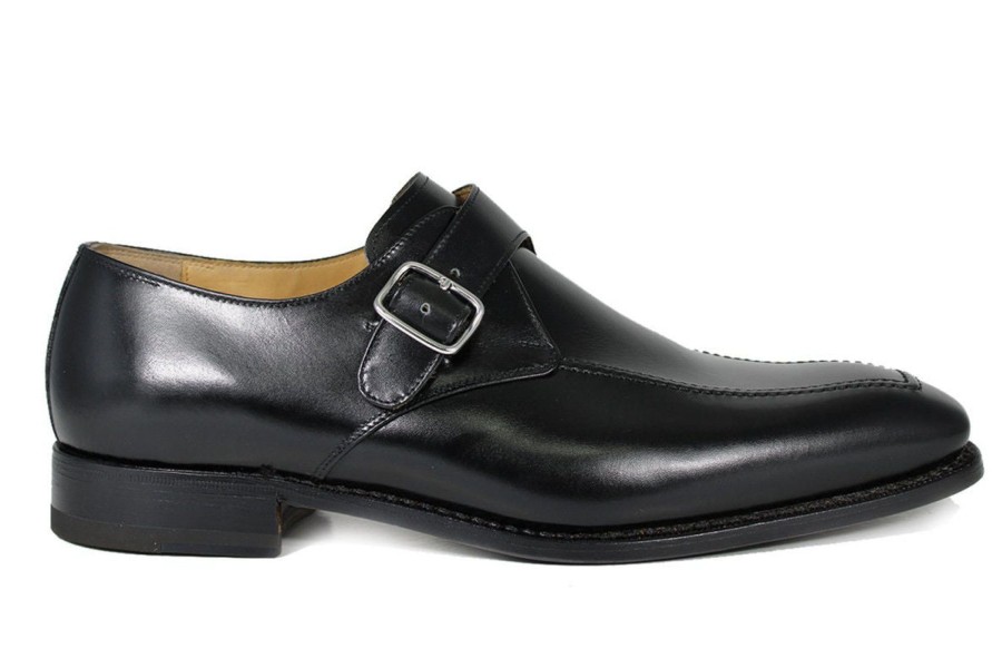 Outlet Harris Shoes 1913 | Mono Leather Buckle Nero