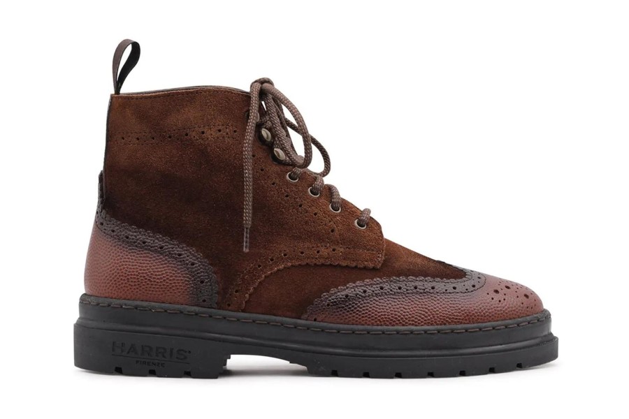 Woman Harris Shoes 1913 | Leather Ankle Boot Brown