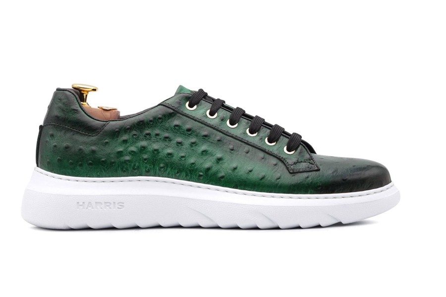 Sneakers Harris Shoes 1913 | Leather Sneakers Green