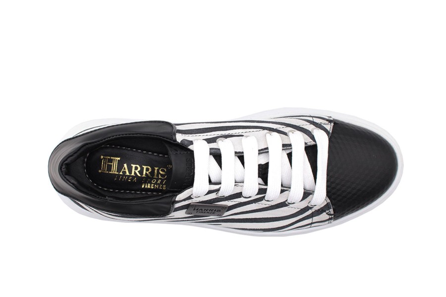 Woman Harris Shoes 1913 | Leather Sneakers Bianco