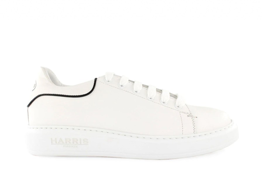 Woman Harris Shoes 1913 | Leather Sneakers Bianco