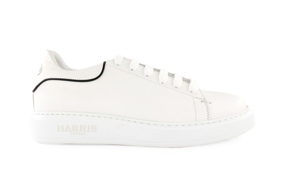 Woman Harris Shoes 1913 | Leather Sneakers Bianco