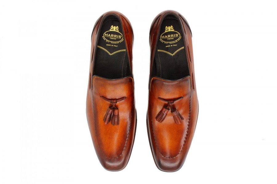 Outlet Harris Shoes 1913 | Leather Moccasin Marrone