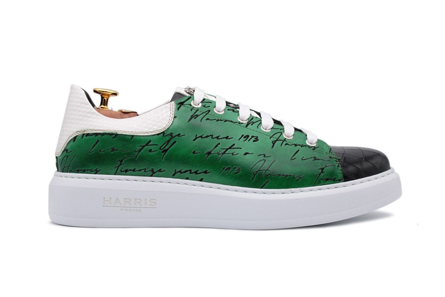 Outlet Harris Shoes 1913 | Leather Sneakers Verde