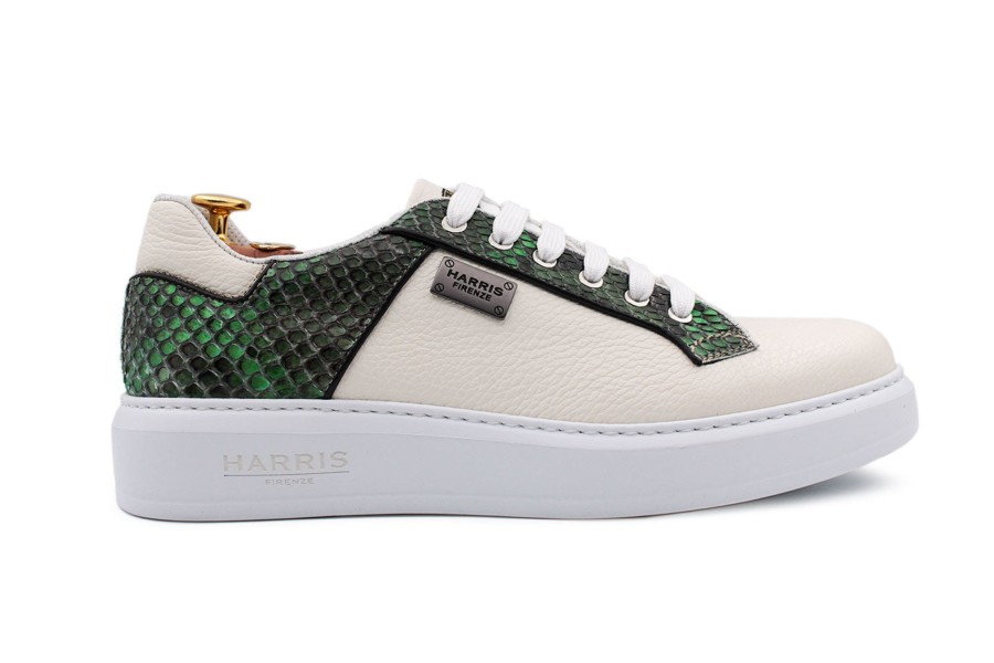 Outlet Harris Shoes 1913 | Leather Sneakers Bianco