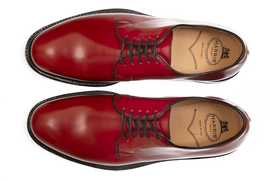 Outlet Harris Shoes 1913 | Leather Stringed Rosso