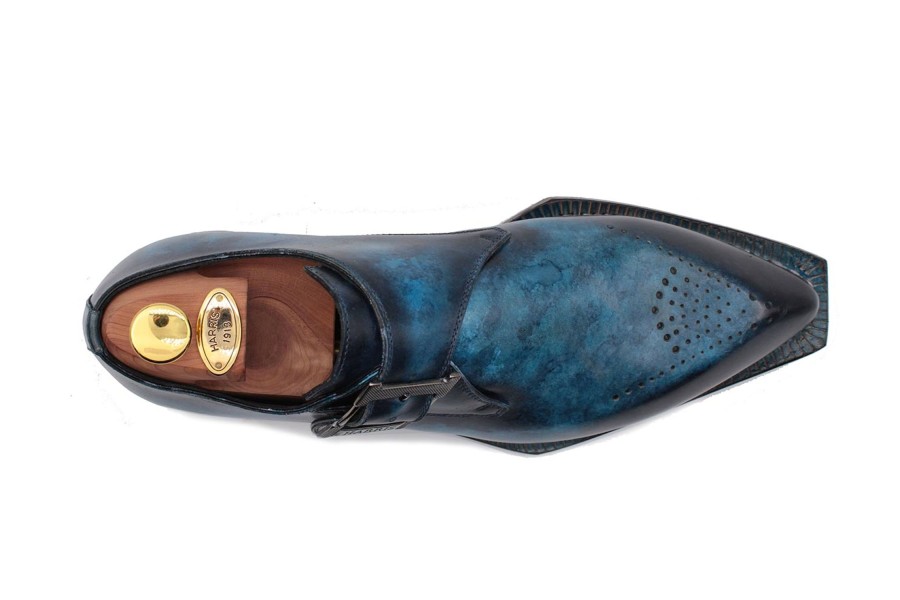 Buckles Harris Shoes 1913 | Mono Leather Buckle Blu